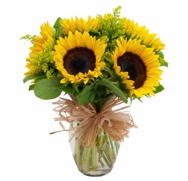 Six Yellow Sunflowers Bouquet
